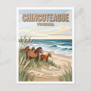 Chincoteague Island Virginia Briefkaart