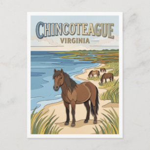 Chincoteague National Wildlife Refuge Virginia Briefkaart