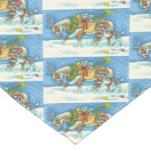 CHINCOTEAGUE PONIES CHRISTMAS HOLIDAY TABLE RUNNER KORTE TAFELLOPER (Hoek)