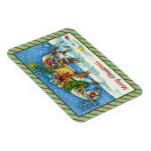 CHINCOTEAGUE PONIES, HOLIDAY CHRISTMAS HORSE MAGNEET (Rechterzijde)
