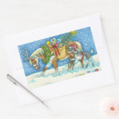 CHINCOTEAGUE PONIES & HOLIDAY WISHT HORSE STICKER (Envelop)