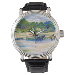Chincoteague Ponies Painting Watch Horloge