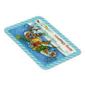 CHINCOTEAGUE PONY, HOLIDAY CHRISTMAS HORSE MAGNEET (Rechterzijde)