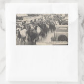 Chincoteague Pony Vintage 1941 Briefkaart Rechthoekige Sticker (Tas)