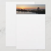 Chincoteague Sunset I Virginia Landscape Briefpapier (Voorkant / Achterkant)