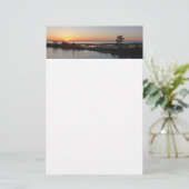 Chincoteague Sunset I Virginia Landscape Briefpapier (Staand voorkant)
