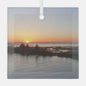 Chincoteague Sunset I Virginia Landscape Glas Ornament (Voorkant)