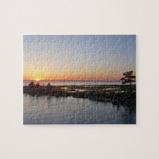Chincoteague Sunset I Virginia Landscape Legpuzzel (Horizontaal)