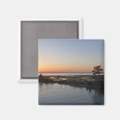 Chincoteague Sunset I Virginia Landscape Magneet (Voorkant / Achterkant)