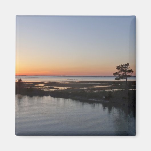 Chincoteague Sunset I Virginia Landscape Magneet (Voorkant)
