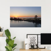 Chincoteague Sunset I Virginia Landscape Poster (Thuiskantoor)