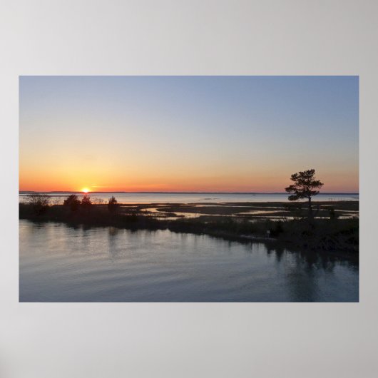 Chincoteague Sunset I Virginia Landscape Poster (Voorkant)