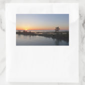 Chincoteague Sunset I Virginia Landscape Rechthoekige Sticker (Tas)