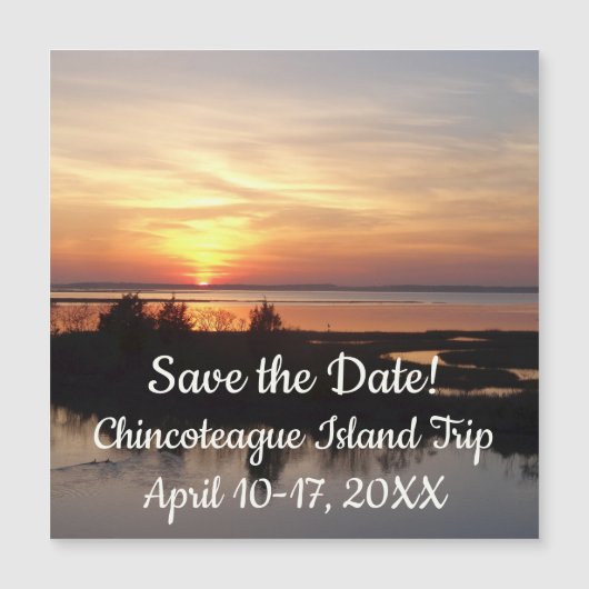 Chincoteague Sunset II Virginia Landschap (Voorkant)