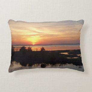 Chincoteague Sunset II Virginia Landschap Accent Kussen