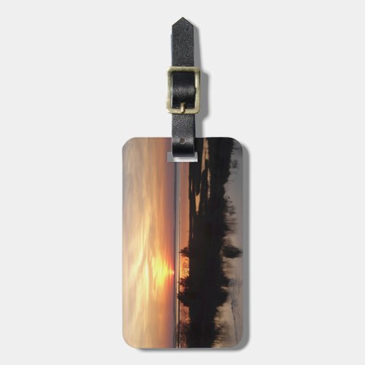 Chincoteague Sunset II Virginia Landschap Bagagelabel (Voorkant verticaal)