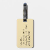 Chincoteague Sunset II Virginia Landschap Bagagelabel (Achterkant verticaal)