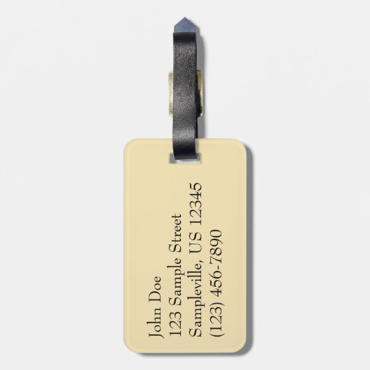 Chincoteague Sunset II Virginia Landschap Bagagelabel (Achterkant verticaal)