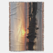 Chincoteague Sunset II Virginia Landschap Deken (Voorkant Verticaal)