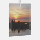 Chincoteague Sunset II Virginia Landschap Glas Ornament (Voorkant Rechts)