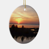Chincoteague Sunset II Virginia Landschap Keramisch Ornament (Rechts)