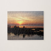 Chincoteague Sunset II Virginia Landschap Legpuzzel (Horizontaal)