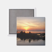 Chincoteague Sunset II Virginia Landschap Magneet (Voorkant / Achterkant)
