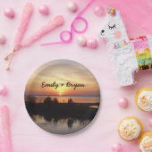 Chincoteague Sunset II Virginia Landschap Papieren Bordje (Feest)