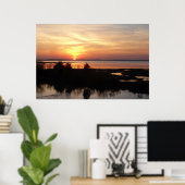 Chincoteague Sunset II Virginia Landschap Poster (Thuiskantoor)