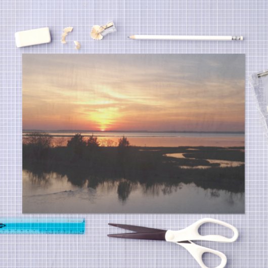 Chincoteague Sunset II Virginia Landschap Tissuepapier (Craft)