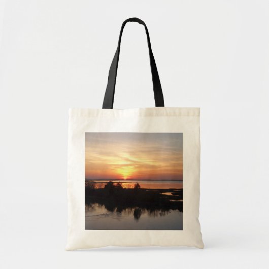 Chincoteague Sunset II Virginia Landschap Tote Bag (Voorkant)