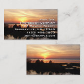 Chincoteague Sunset II Virginia Landschap Visitekaartje (Voorkant / Achterkant)