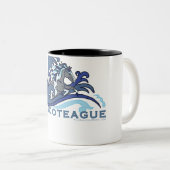 Chincoteague Tweekleurige Koffiemok (Voorkant rechts)