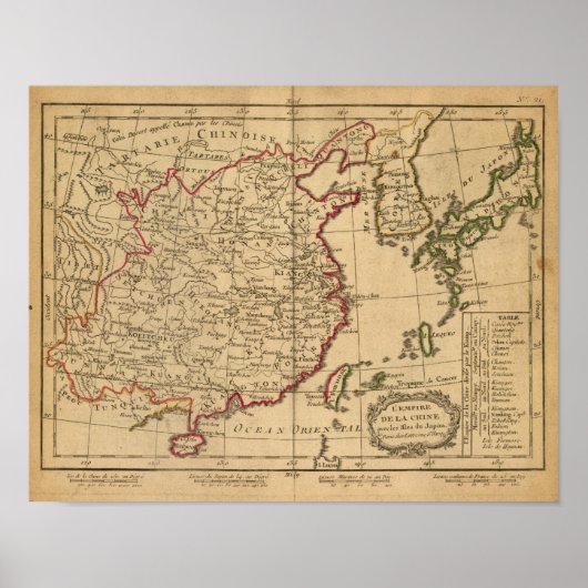 Chine, Japan Poster (Voorkant)