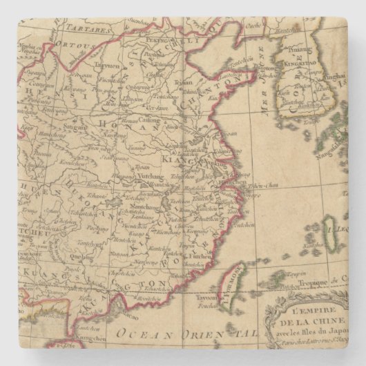 Chine, Japan Stenen Onderzetter (Voorkant)