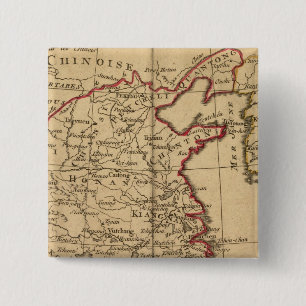 Chine, Japan Vierkante Button 5,1 Cm