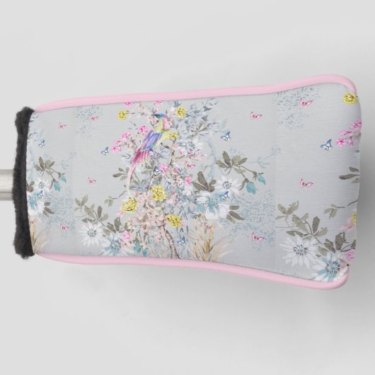 Chine soirée, toile, natuur scène, antiek, patroon golfheadcover (Voorkant)