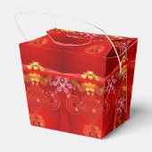 Chinees aangepaste Nieuwjaar Rode knoop Take-out F Bedankdoosjes (Achterkant)