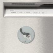 Chinees Afbeelding van kat van zijde Magneet (Insitu (Vaatwasser))