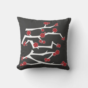 Chinees Ai Love Cherry Blossom Red Sakura Weddensc Kussen