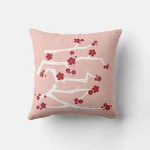 Chinees Ai Love Cherry Blossom Red Sakura Weddensc Kussen
