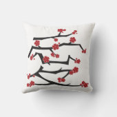 Chinees Ai Love Cherry Blossom Red Sakura Weddensc Kussen (Achterkant)