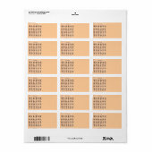 Chinees alfabet etiket (Full Sheet)