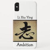 Chinees AMBITIEsymbool op maat Case-Mate iPhone Case (Achterkant)