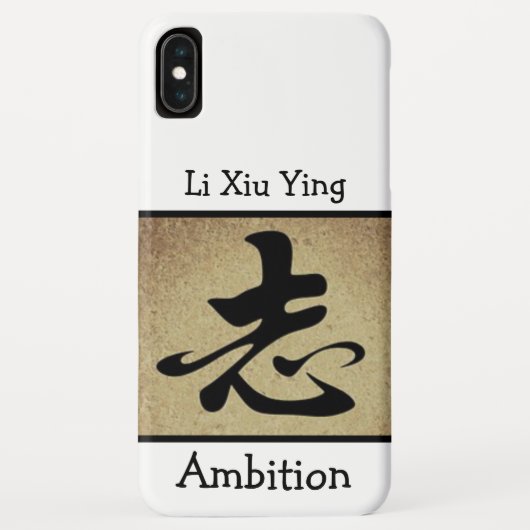 Chinees AMBITIEsymbool op maat Case-Mate iPhone Case (Achterkant)