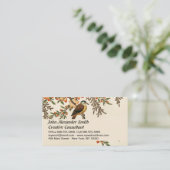 Chinees Antiek Flower & Bird,  tuin Visitekaartje (Staand voorkant)