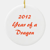 Chinees antiek geborduurde gouden draak keramisch ornament (Achterkant)