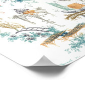 Chinees Arabeskisch Poster (Hoek)