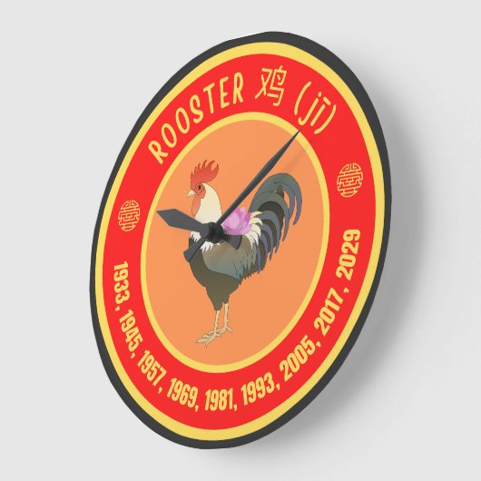 Chinees astrologische rooster grote klok (Hoek)