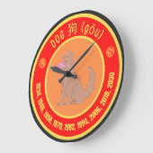 Chinees Astrology Dog-teken Grote Klok (Hoek)